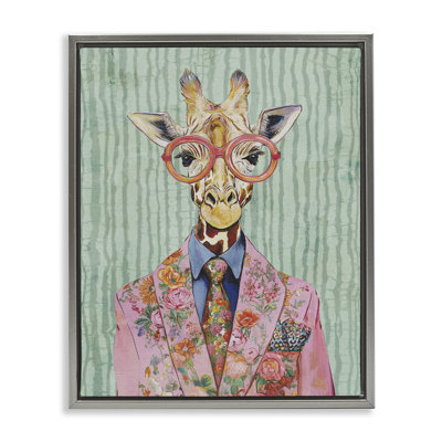 Tall Stylish Giraffe Floating Frame, design by Svetlana Aleynikova