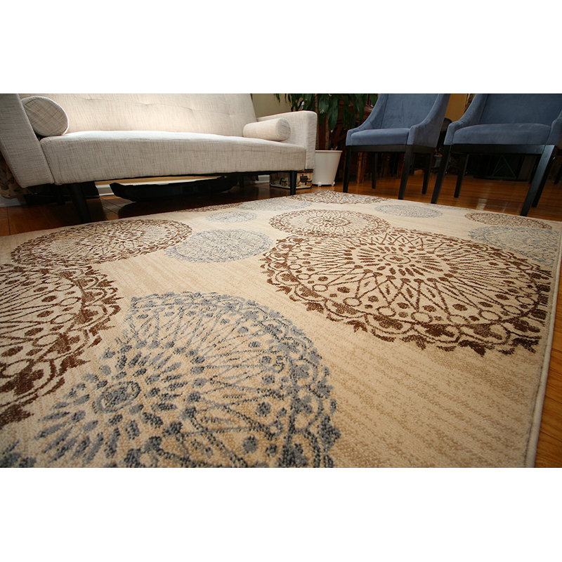 Amira Geometric Indoor Rug, Round 3'