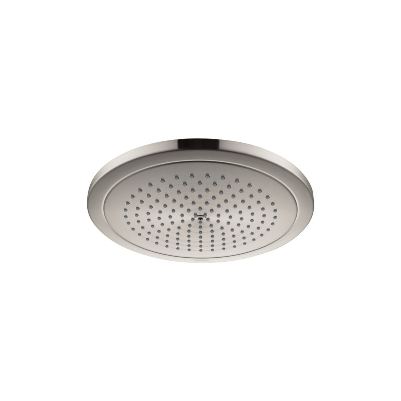 hansgrohe Croma Showerhead 280 1-Jet, 2.5 GPM, Brushed Nickel