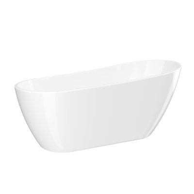 66.9" X 31.5" Freestanding Soaking Acrylic Bathtub