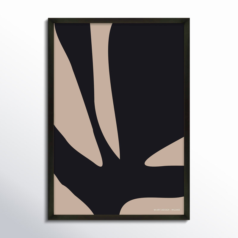 Organic Abstraction 2 Print by Romina Gadler, Black Framed Paper, 20" H x 14" W x 1.25" D