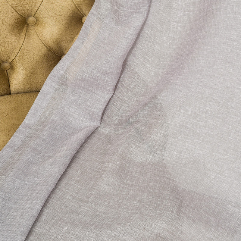 Extra Long Sheer Curtain Panels, 52" W x 95" L, Gray