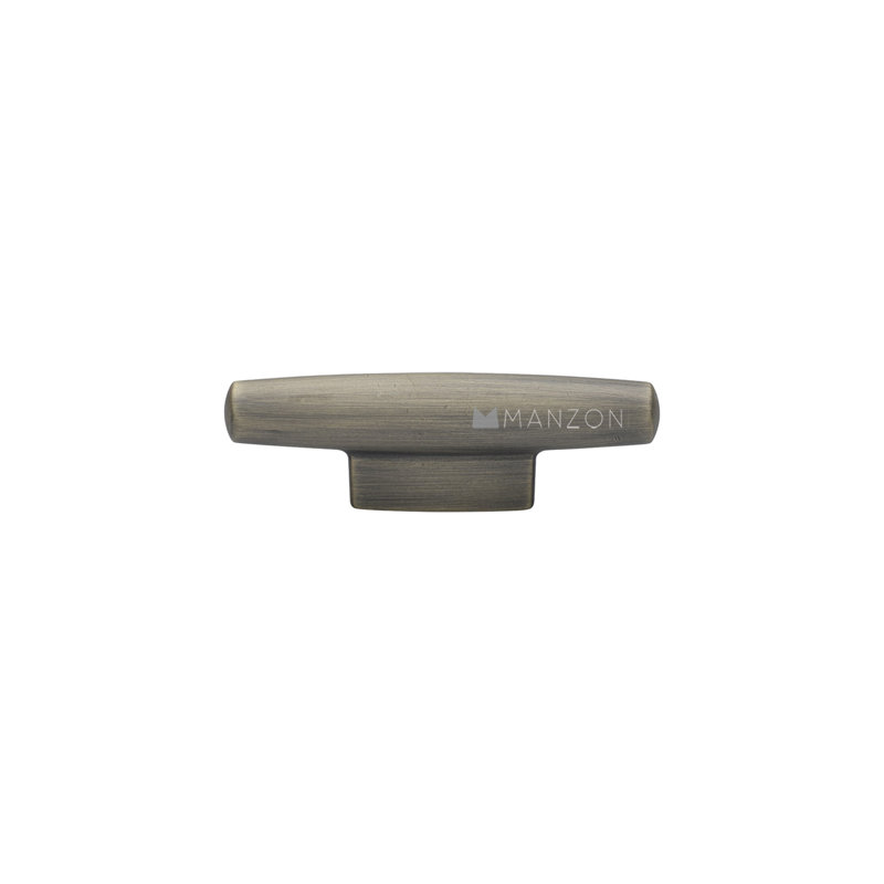 Cleat 4 1/4" Length Bar Knob, Burnished Brass