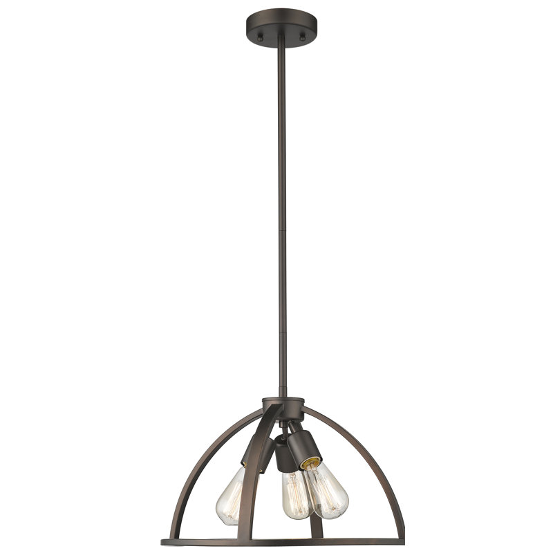 Redner 3 - Light Oil Rubbed Bronze Unique/Statement Pendant