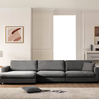 Canapé modulaire en velours côtelé Comfy