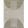George Oliver Jeffs Machine Washable Ivory Olive Mid-Century Modern Indoor Rug