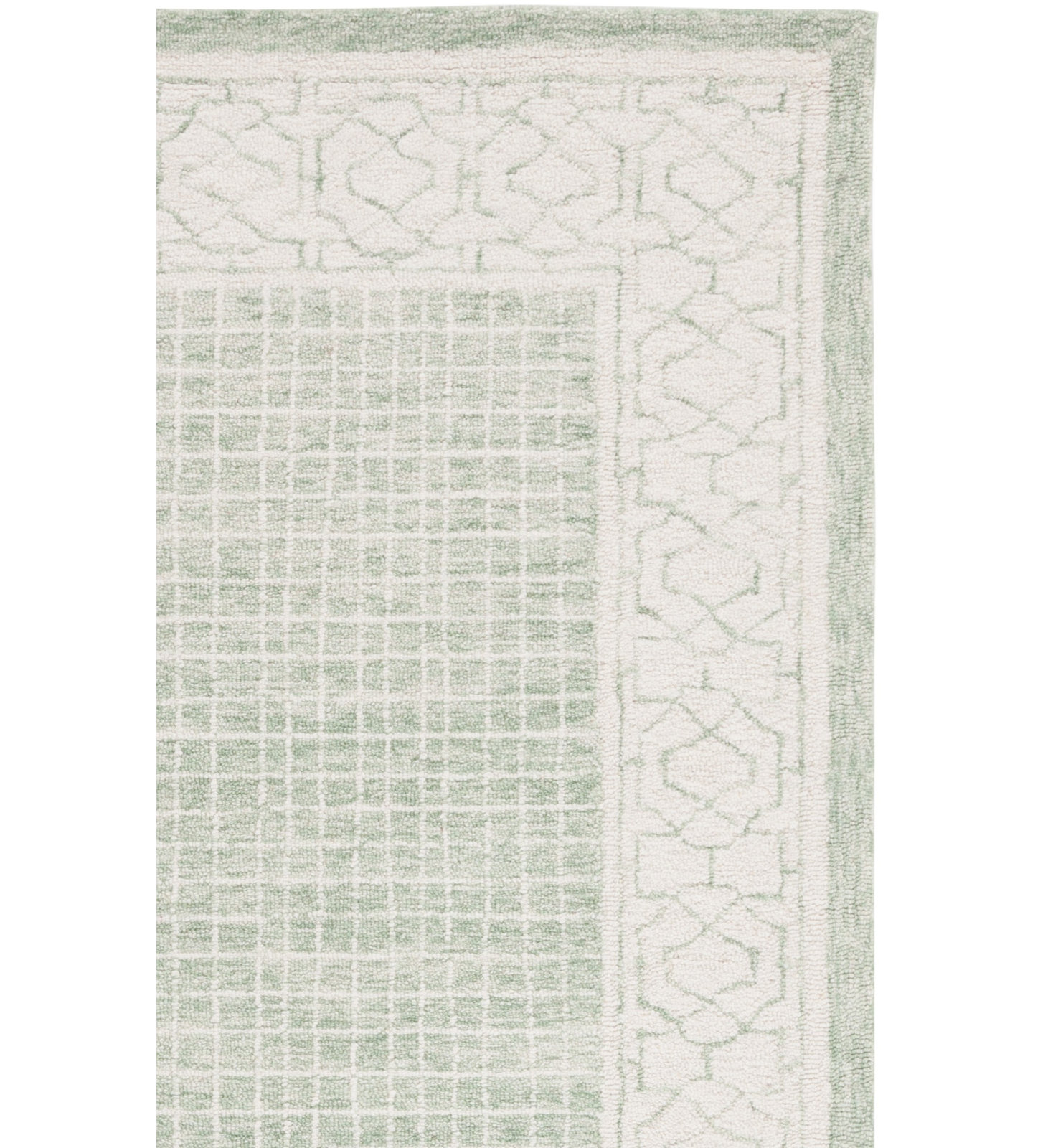 Hand-Tufted Geometric Wool Rug, Runner 2'3" x 9'