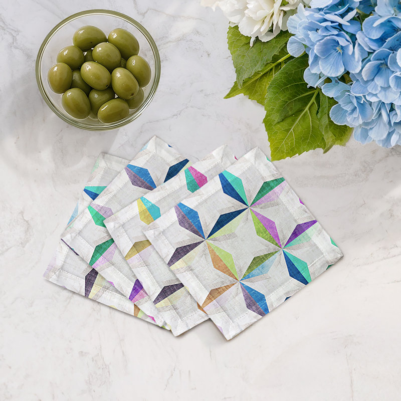 Truiq Happy Cotton Sateen Dinner Napkins