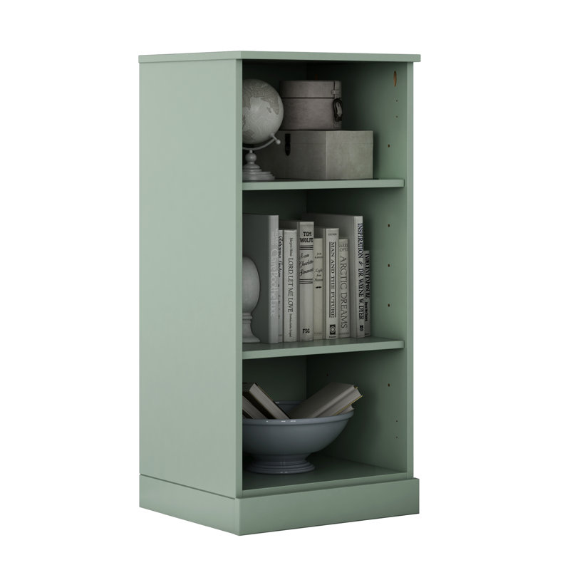 Palace Imports 100% Solid Wood 16.5" Modular Storage Cabinet with Adjustable Shelves, 16.5" Wide x 35.75" Tall, Sage