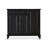 Black Solid Wood Shoe Storage Bench
