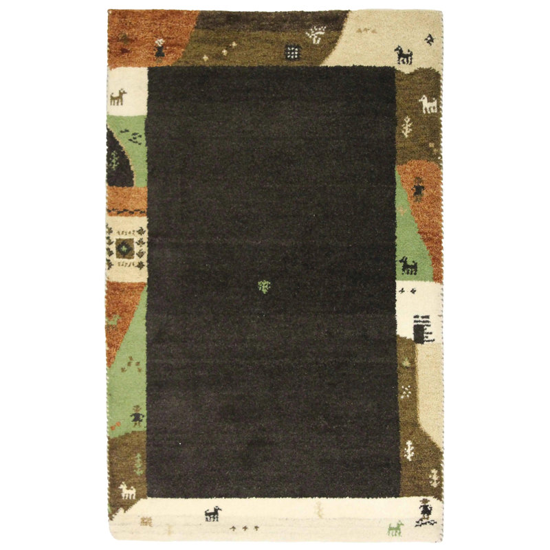 Ovedia Hand Woven Cotton and Wool Area Rug
