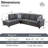 Bawan Faux Leather L-Shaped Sectional-2029014198-2029014204