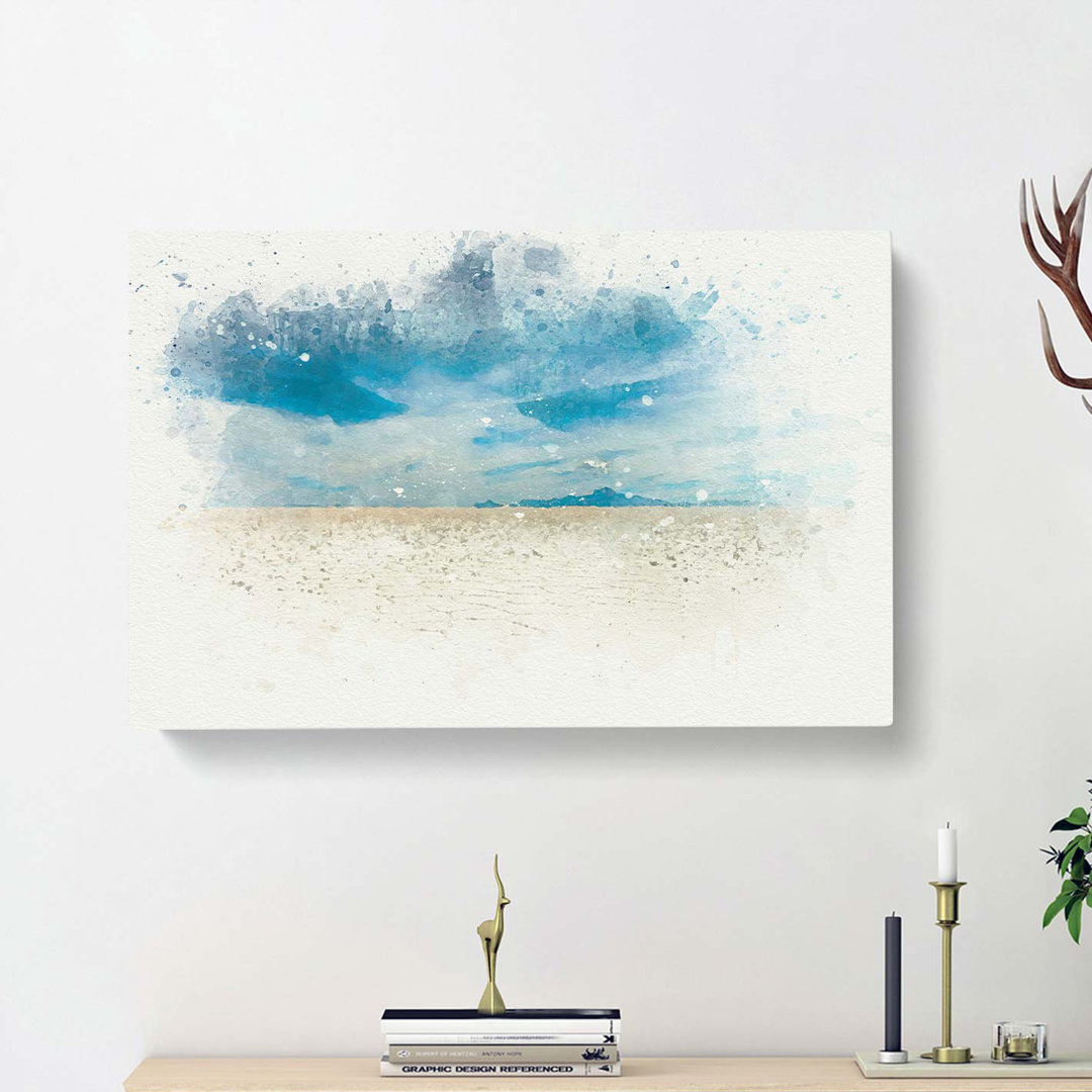Salar De Uyuni Salt Flat In Bolivia In Abstract - Wrapped Canvas