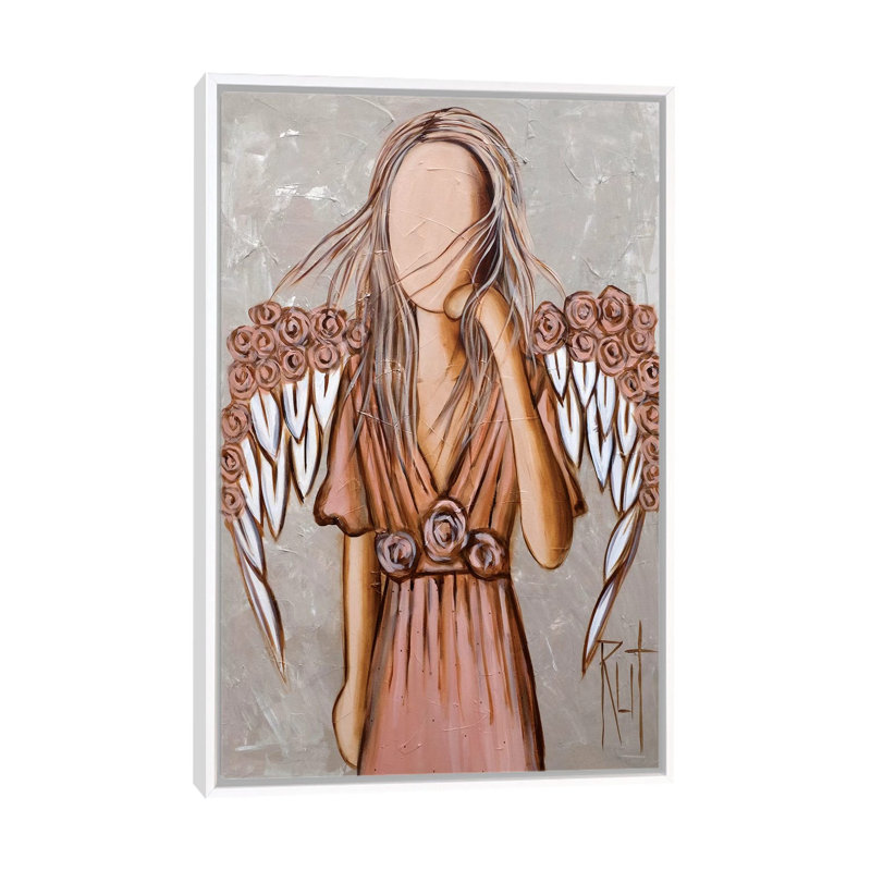 « Wing Crown » par rut art Creations, reproduction d’art, Toile blanche encadrée, Pas de tapis, H 26 po x l 18 po x 1,5 po
