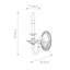 Baddesley Steel Candle Wall Light