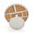 Orsa 48" Round Solid Teak Outdoor Dining Table with Modern Pedestal Base - Weather-Resistant Patio Table for 4
