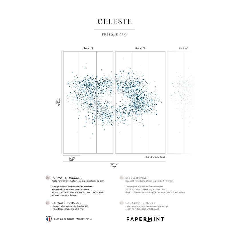 Ensemble céleste 1 et 2 en blanc
