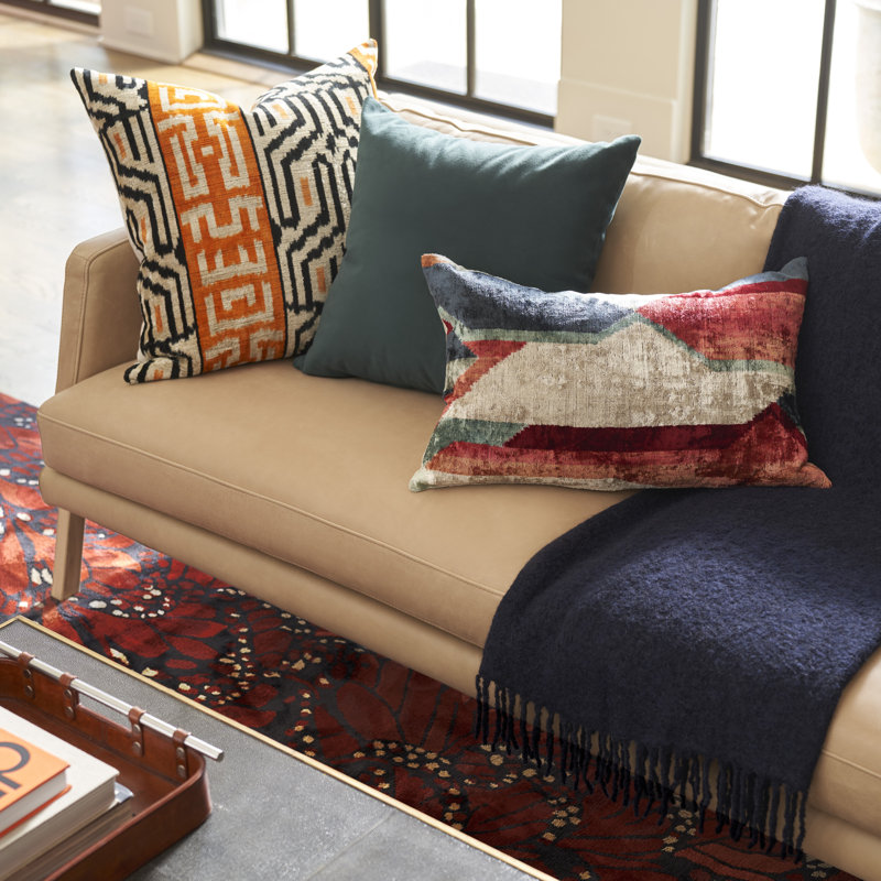 Diana Sofa, Beige, Palermo Nude Genuine Leather