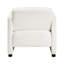 Fauteuil beige luxueux avec une structure en contreplaqué et un rembourrage en mousse pour une expérience de détente confortable