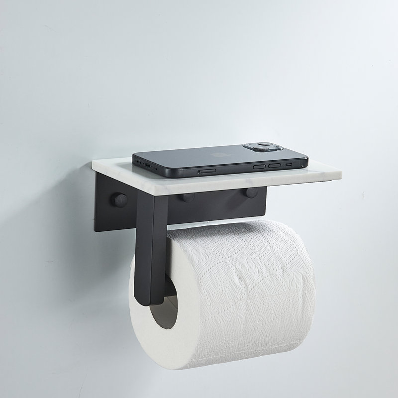 Porte-papier hygiénique Forble® Ultra Marble, Noir mat