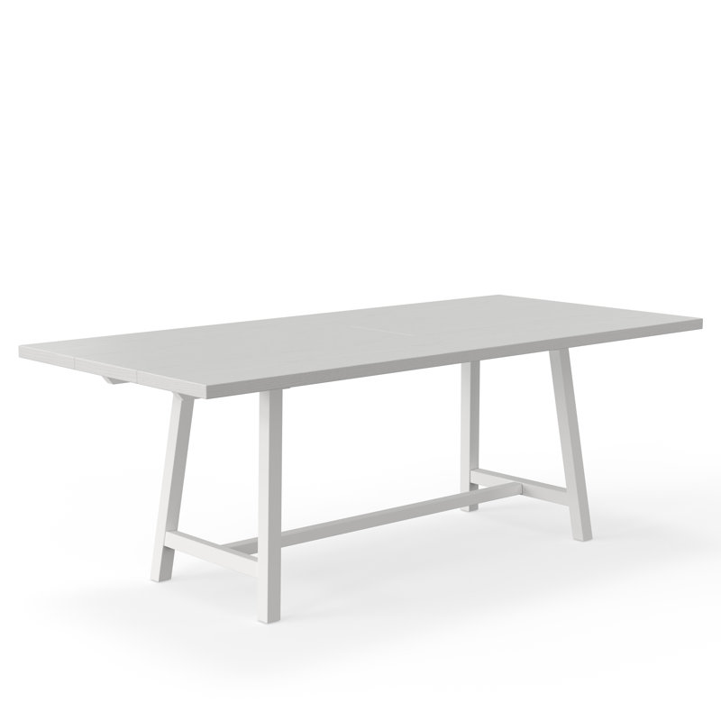 84" Farmhouse Dining Table, White