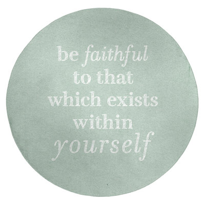 Quotes Chenille Indoor Rug