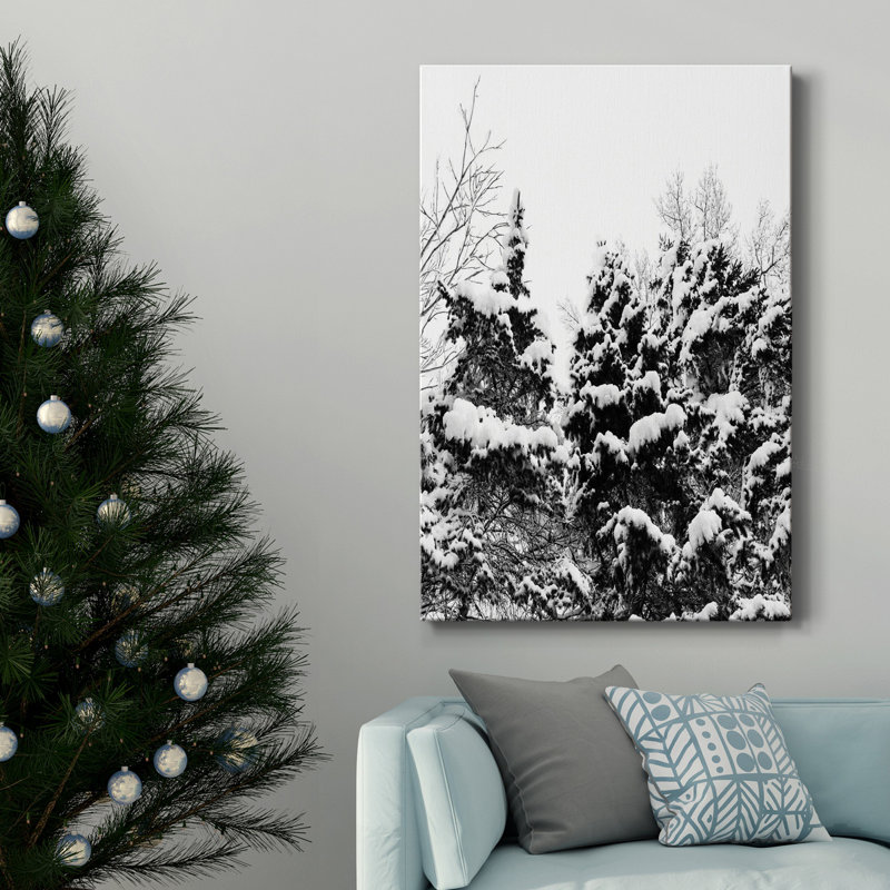 Wintery Dreams I - Toile tendue avec châssis de qualité supérieure - prête à être accrochée, H 27 po x l 18 po x P 1 po
