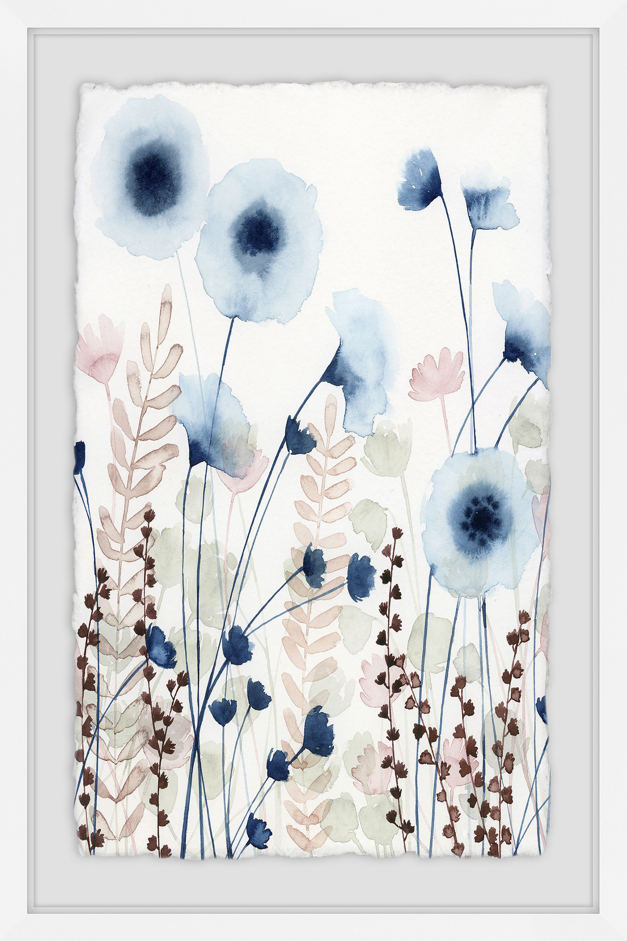 Winston Porter 'Sweet Flower Field II' Framed Print | Wayfair