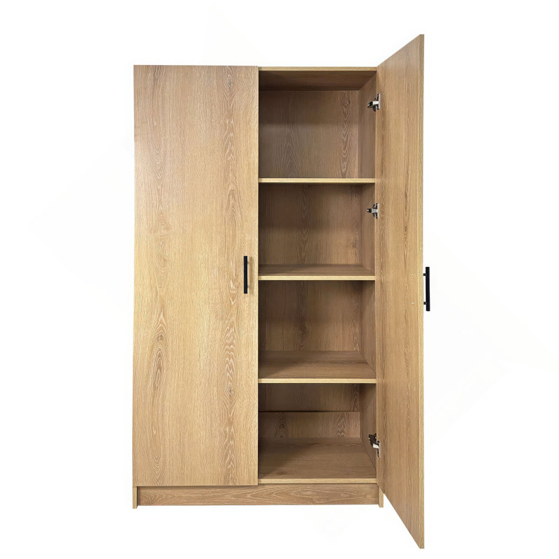 Armoire de rangement polyvalente Modex, Chêne