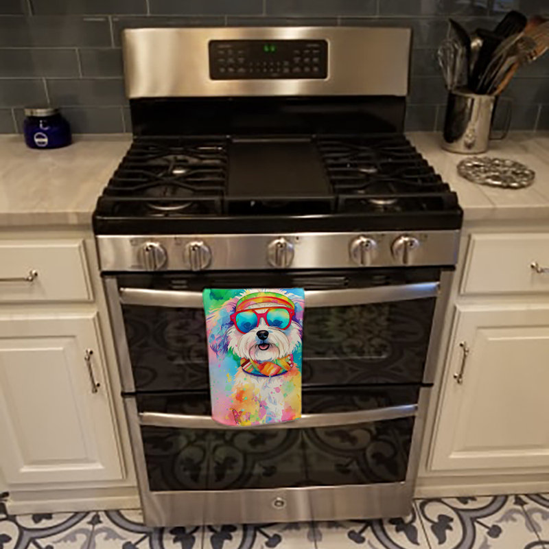 Serviette de cuisine Bichon Frise Hippie Dawg
