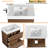 24"Bathroom Vanity Resin Sink with Double drawer-336343337