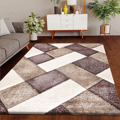 Sammie Geometric Shag Area Rug