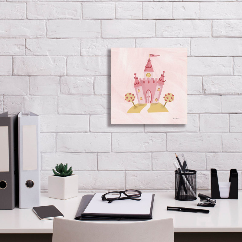 Toile épique «Pretty Princess Castle» par Farida Zaman, 12 po x 12 po, H 12 po x l 12 po