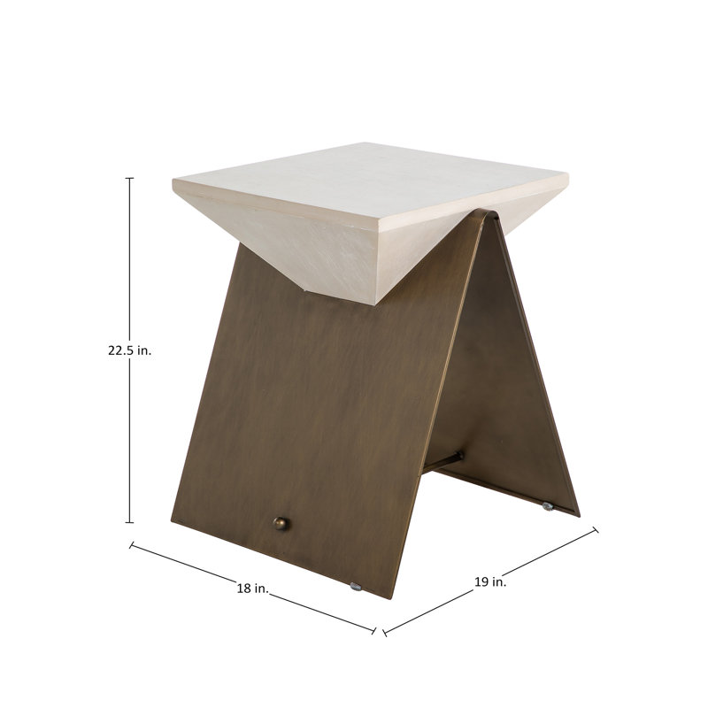 Cornet Trestle End Table