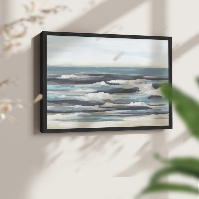 «Gentle Surf II», reproduction encadrée, H 22 po x l 28 po, Noir, noir, noir, noir