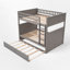 Lit superposé double au-dessus de double avec lit gigogne Britian-816989298