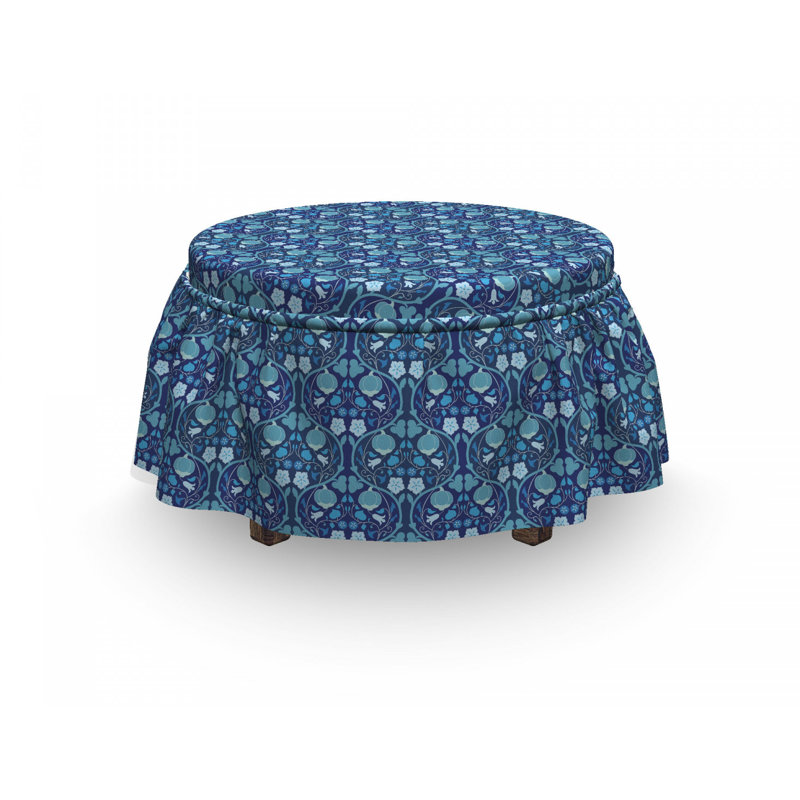 Housse pour repose-pieds citrouille et bindweed