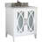 Luce 30 " W Freestanding Standard 1 Single Vanity Bathroom Vanity With Carrara Marble Top