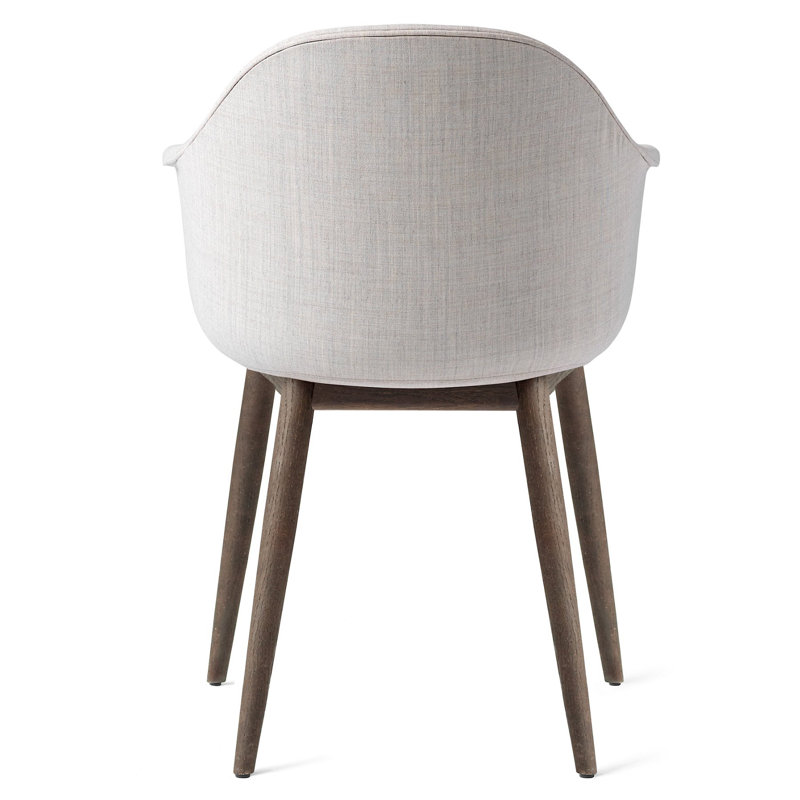 Harbour Upholstered Arm Chair, Dark Stained Oak, Fiord 2 961 Wool