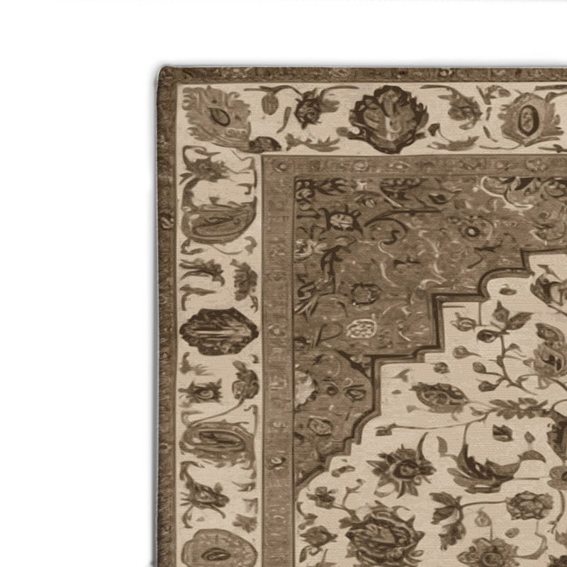 Tapis gris d'intérieur et d'extérieur Tabriz, Rectangulaire 8 pi x 10 pi