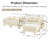 4 Sectional In Boucle Fabric With Convertible L Shape, Shell-Shaped , Removable , And Self Wrapped Legs, Beige For A Stylish Look Distinctive Cylindrical Comfortable Seating-8814966