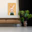 Dapper Bunny Portrait Contemporary Rabbit Forest Wall Art Print 1 Piece Wrapped Canvas Wall Art-2023374964