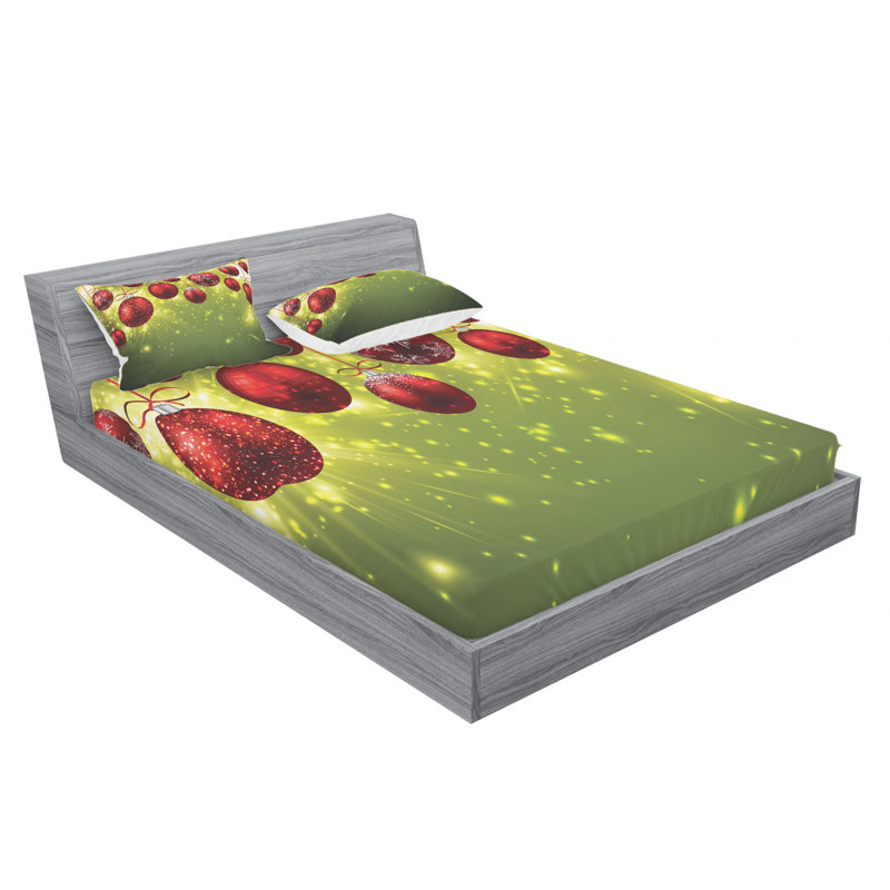 Microfiber Sheet Set, Queen Sheet Set with Fitted Sheet