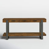 Ashley 68'' Solid Wood Top Console Table