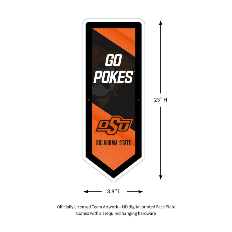 Enseigne murale NCAA Team Pennant, Université d'Oklahoma State