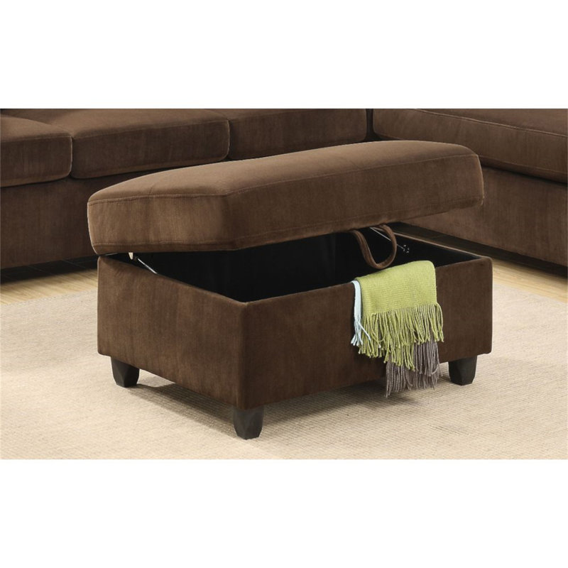 Repose-pieds avec rangement Chewelah, Chocolat