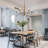 6-Light Brass Gold Leaf Farmhouse Chandelier