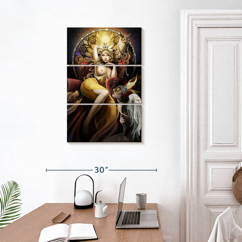 Leisha Fettered Queen Topless, H 32 po x l 20 po