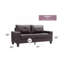 Canapé modulaire G464A-S Newbury, brun foncé