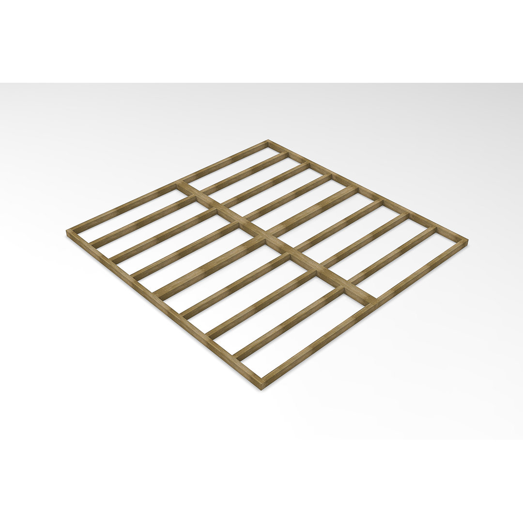 Overlap 9.7 ft. x 9.9 ft. Base/Foundation Kit with Installation Service